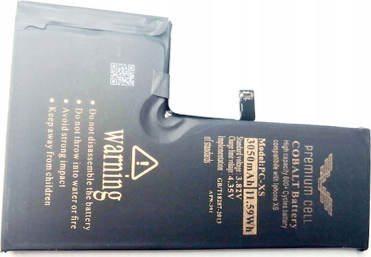Vega Premium Cell Cobalt Handy-Akku Iphone Xs 3050mAh 600+ Zyklen