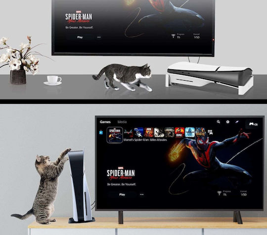 Jys Зарядна станция за PS5 / PS5 Slim - ПС5 Слим Прозрачен