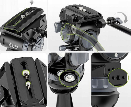 Ulanzi Professional Heavy Duty Video Head 360 Fluid Head 75mm 10kg Ulanzi T045