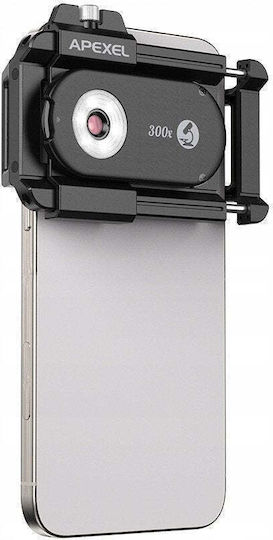 Apexel 300x Led Microscope Lens + Cpl Filter Phone Apl-ms300