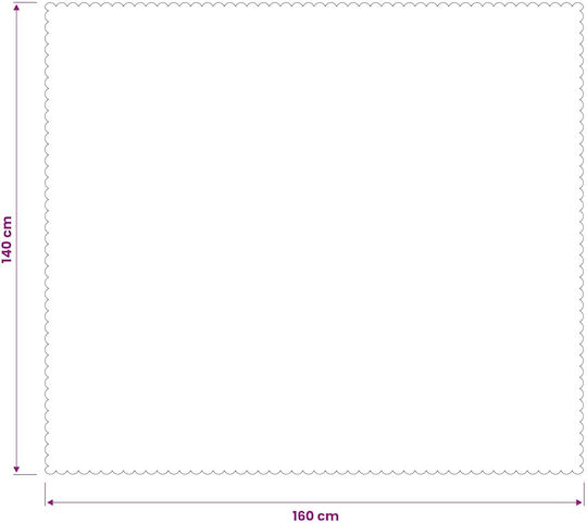vidaXL vidaXL Tischdecke Weiß Crem 140x160cm