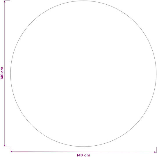 vidaXL vidaXL Tischdecke Rotunde Dunkles Grün 140cm