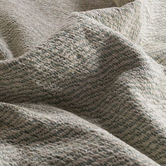 Teoran Dayton Sesselüberwurf 180x150cm Grünes Taupe