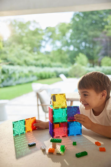 Cleverclixx Magnetisches Spielzeug Bau- und Konstruktionsspielzeug Pack Intense