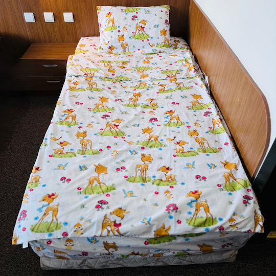 Parashkevovi Kinderbettbezüge Baumwolle Deer 90x200cm
