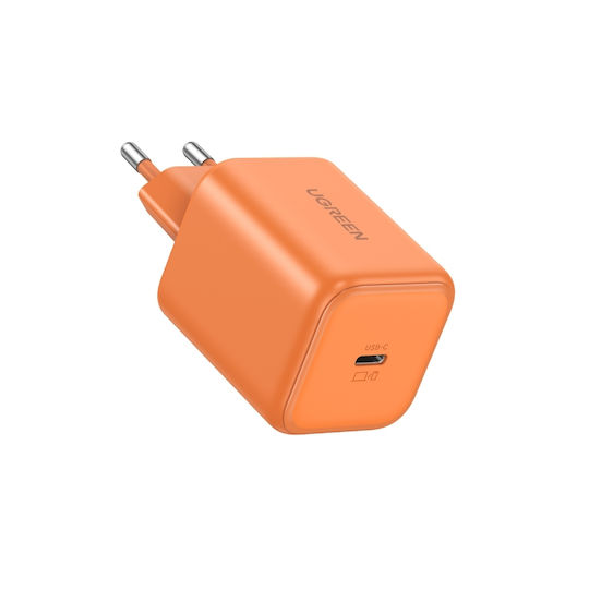Ugreen GaN Charger Without Cable with USB-C Port 45W Power Delivery Orange X524