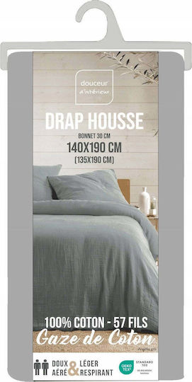 Douceur d'Intérieur Double Fitted Bed Sheet 140x190cm Angelia