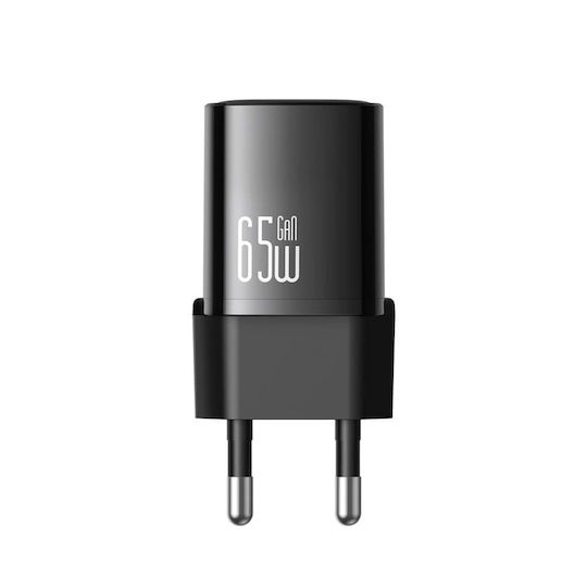 Mcdodo GaN Handyladegerät mit USB-C Ausgangsanschluss und Kabel USB-C - USB-C 65W Schwarz (CH-8262)