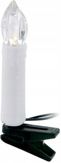 Home&Styling Collection Weihnachtskerze Kunststoff Weiß 5cm