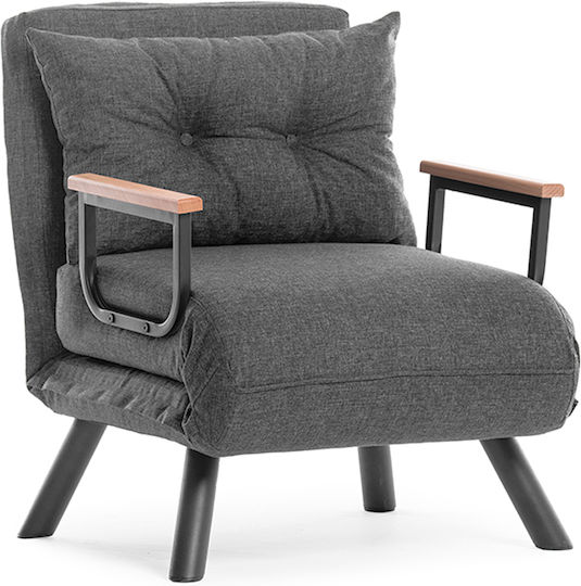 Armchair Bed Anthracite 60x78x78cm