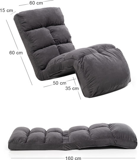 Polstermöbel Bett Grau 60x50x60cm