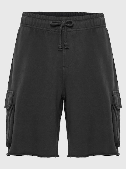 Herren Shorts Cargo Schwarz FBM013-059-03