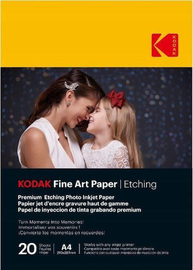 Kodak Фотографска Хартия Instant A4 (21x30) 210gr/m² за Принтери Inkjet 25 Листа