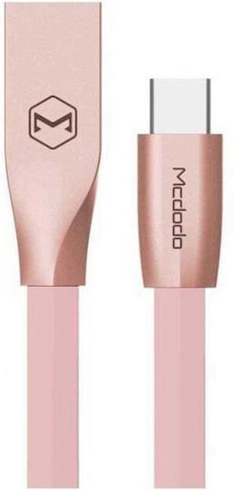 Mcdodo Cablu USB-C Masculin - USB-C Rose Gold