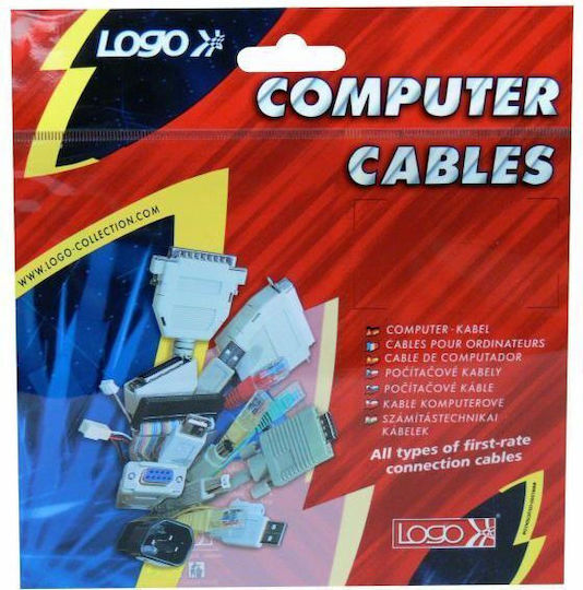 Logo Collection USB 2.0 Kabel USB-A-Stecker - Mini-USB-A-Stecker Schwarz 2m