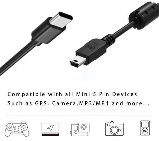 USB 2.0 кабел USB-A мъжки Черен