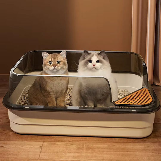 Pet's Choice Katzenklo mit Sieb Weiß M61 x P40.5 x H25cm