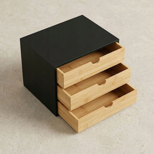 Edaxo Desktop Drawer 31x25x25cm Black