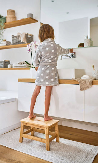 Zeller Single Kids Step Stool Brown