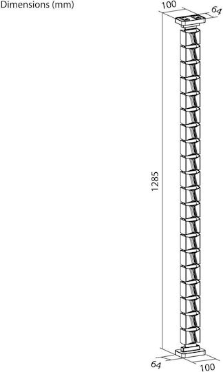 Powerton Kabelhalterung Schwarz WPECM7B 1 Stück