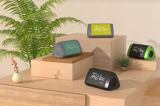Jabees TriVox Boxă Bluetooth 7W cu Radio și Durată a Bateriei de până la 7 Ore Verde