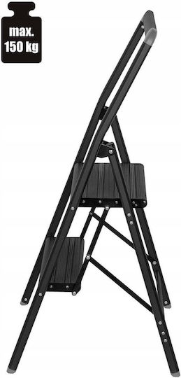 Wenko Aluminium-Leiter mit 2 Stufen