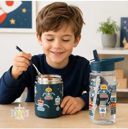 A Little Lovely Company Детско Бутилка От Пластмаса Tritan Със Сламка Tritan 450ml
