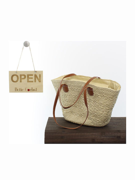 ButicCochet Geantă De Plajă Din Wicker Bej