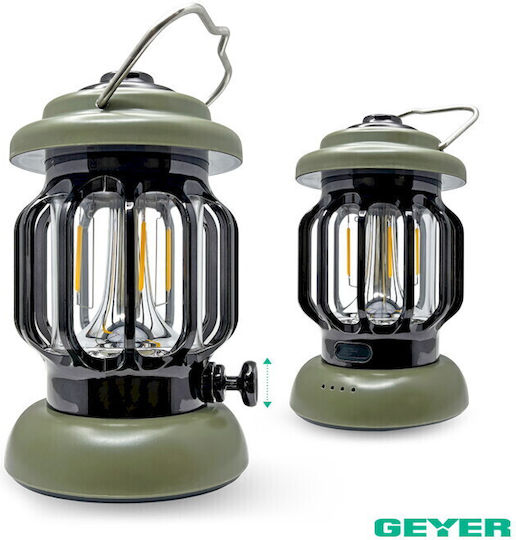 Geyer Factory Led Wiederaufladbare Campinglaterne mit Taschenlampe 3W