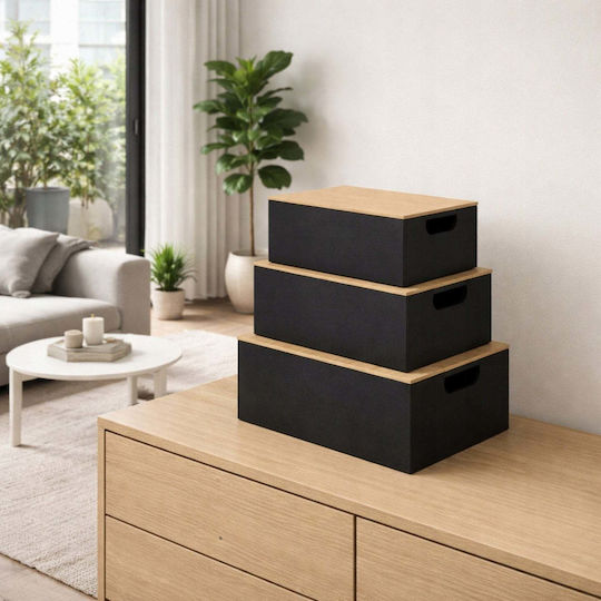 Edaxo Plastic Black Lunch Box