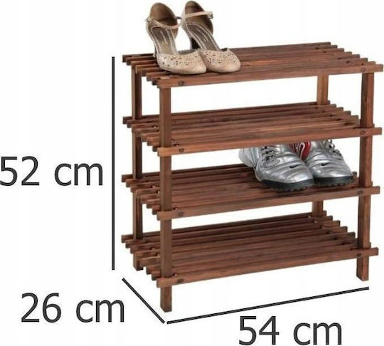 Shoe Organizer from Solid Wood 26x54x52cm