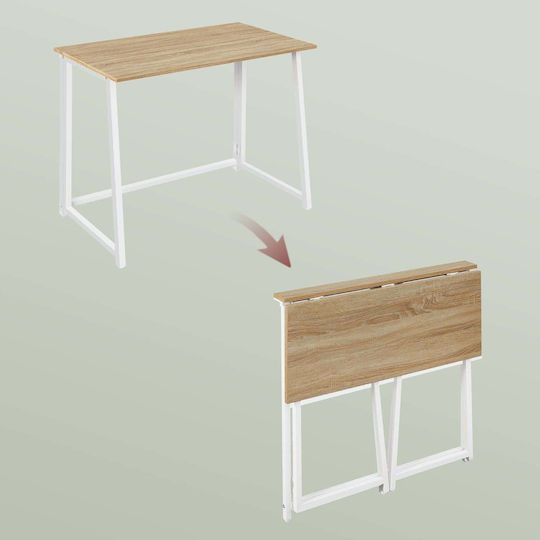Oskar Computer Büro Holz Sonoma mit Metallbeinen 80x40x75cm
