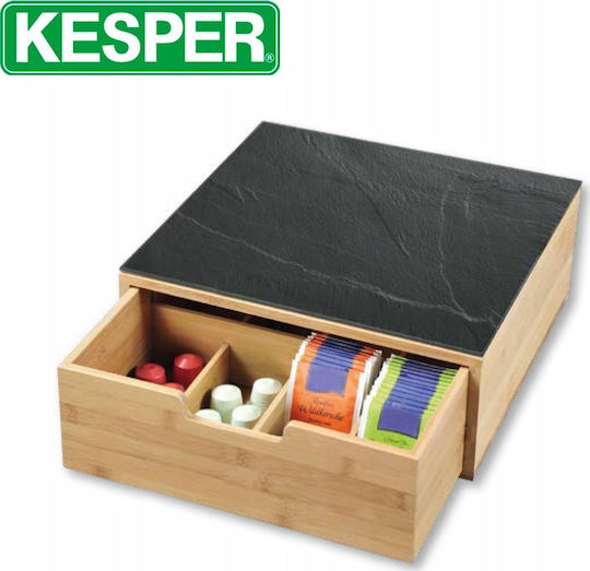 Kesper Schneidebrett Glas Braun 30x31cm