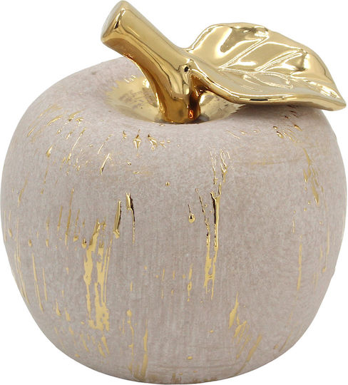 Decorative Ceramic Φ12x12 From Apple Brown Gold Keskor 78759