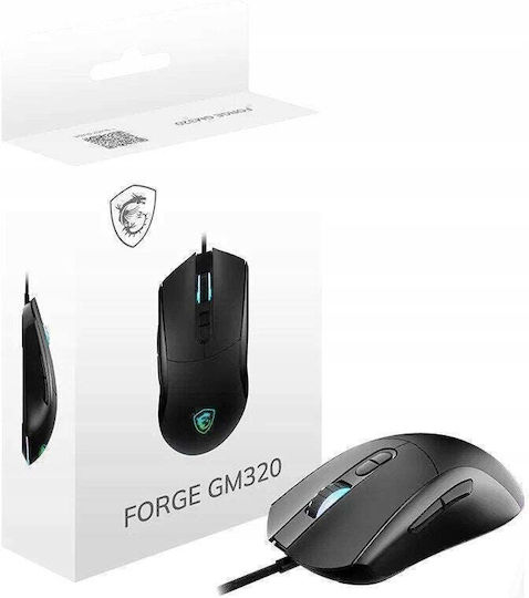 MSI Forge GM320 RGB Геймърска Мишка Черна