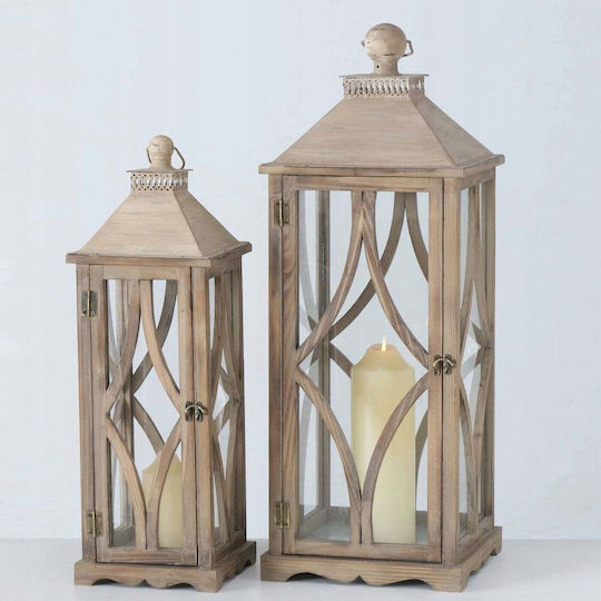 Boltze Set Laternen Hölzernes 20x28x60cm 2Stücke
