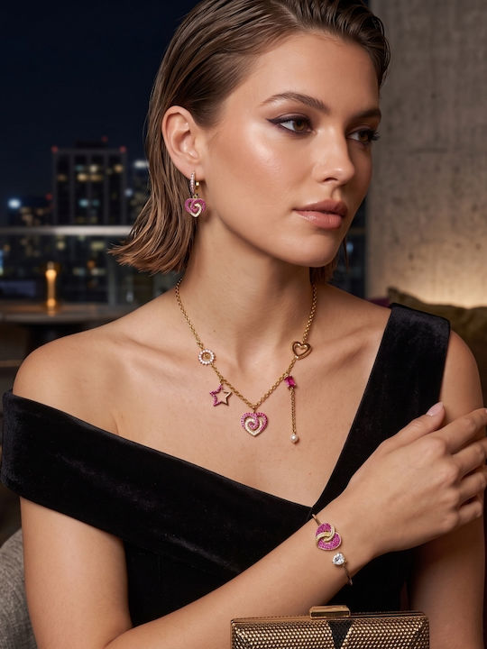Loisir Dolley Schmuckset mit Halskette Ohrringen und Armband aus Roségold Vergoldet mit Steinen und Perlen Loisir Dolley Schmuckset mit Halskette Ohrringen und Armband aus Roségold Vergoldet mit Steinen und Perlen