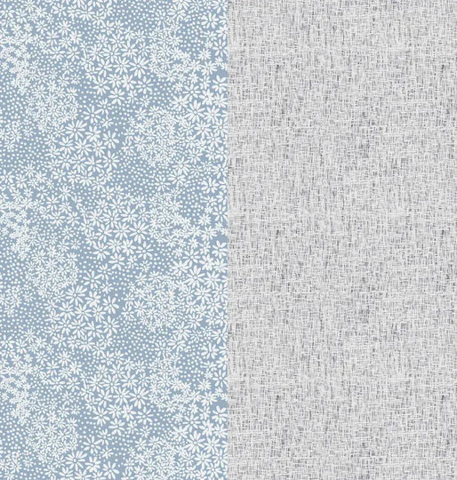 Cokitex Marta Pansy Set Bed Sheets Double 205x260cm Denim 4 Pieces