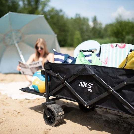 Nils Transport Trolley for Load Weight up to 100kg in Black Colour