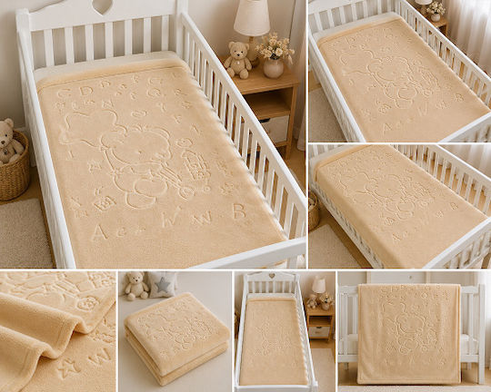 Belpla Spanish Cot Blanket Ster 521 Beige 110x140cm