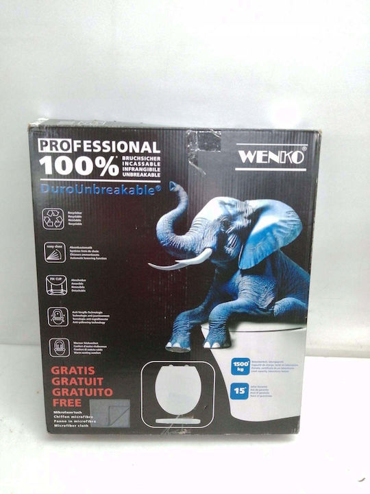 Wenko Καπάκι Λεκάνης με Μπιντέ Πλαστικό 39x39cm Λευκό