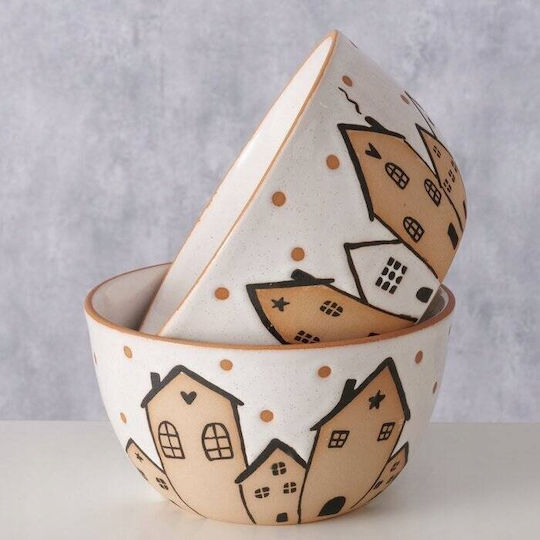 Boltze Керамичен Многоцветен Салатник 15x15см