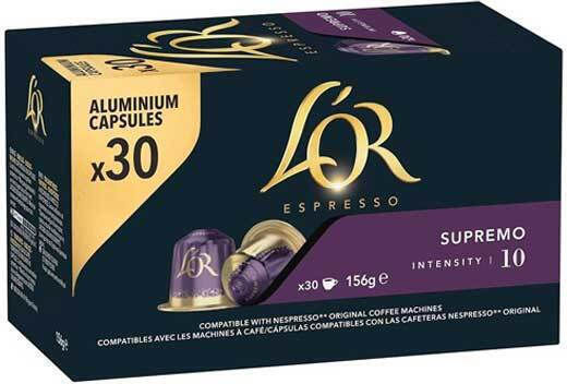 Nespresso Κάψουλες Espresso Συμβατές με Μηχανή L'Or 30caps