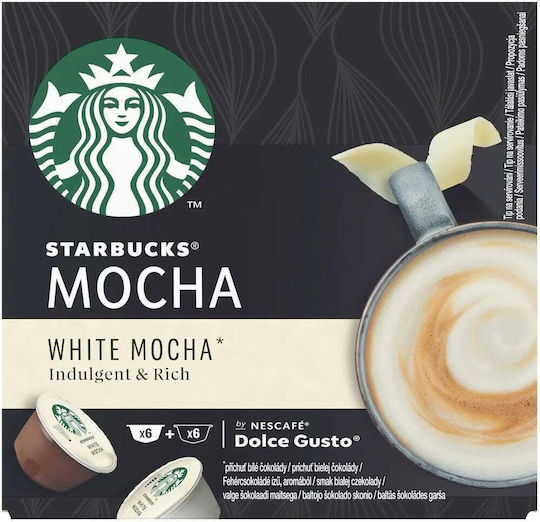 Starbucks Chocolate Capsules Compatible with Dolce Gusto Machine 12caps