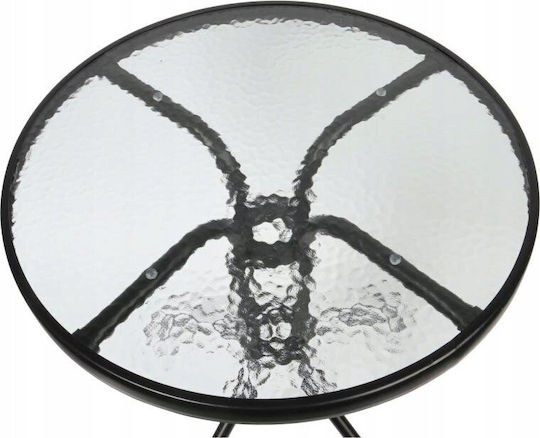 Metal Sitting Room Table for Small Outdoor Spaces Metal 70x70cm