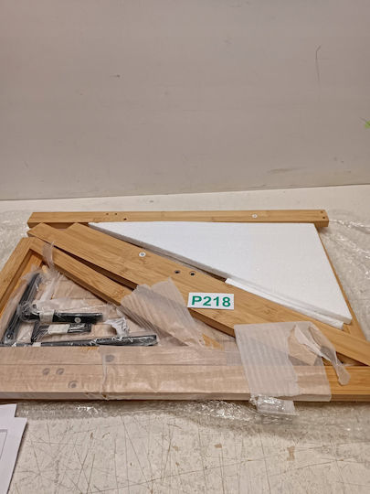 Masă Pentru Spații Exterioare Mici Din Bambus Pliabilă Maro 60.5x42cm