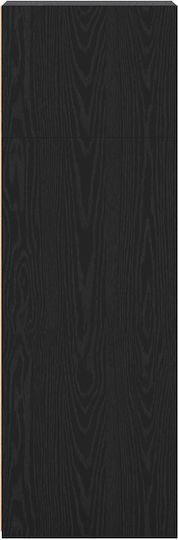 vidaXL Bücherregal Highboard Schwarz Eiche 40x41x124cm