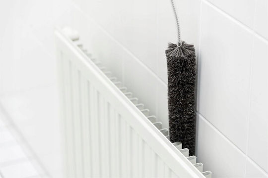 Maximex Metallic Cleaning Brush with Handle for Radiator Black