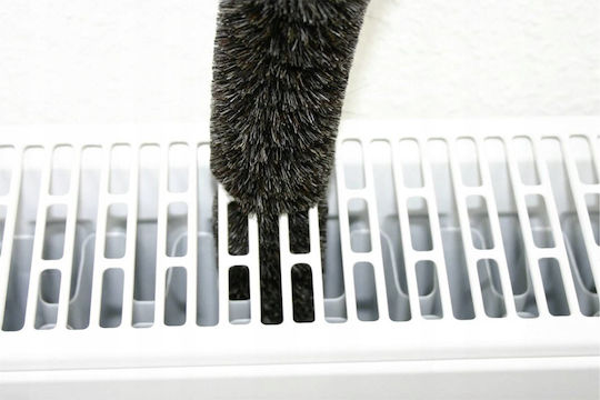 Maximex Metallic Cleaning Brush with Handle for Radiator Black