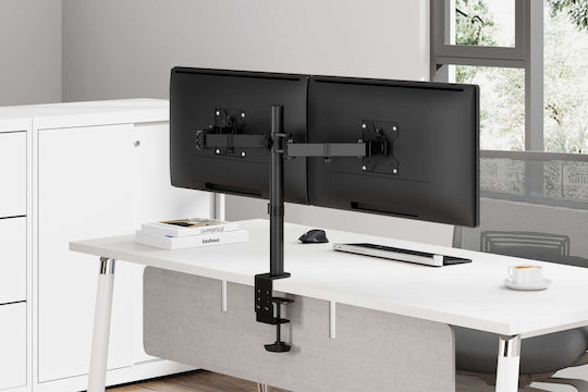 Mozos MS03 Desk Mount for 2 Screens up to 32" with Extension Arm